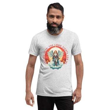 “The Lord Fights for Me” Unisex Tri-Blend T-Shirt 3